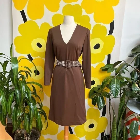 Vintage Handmade One of a Kind Beaded Rhinestone 3 Piece Belted Dress Jacket Set